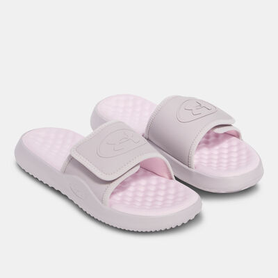Under Armour Women's Ignite Pro 8 Slides Grey Under Armour Women's Ignite Pro 8 Slides Grey