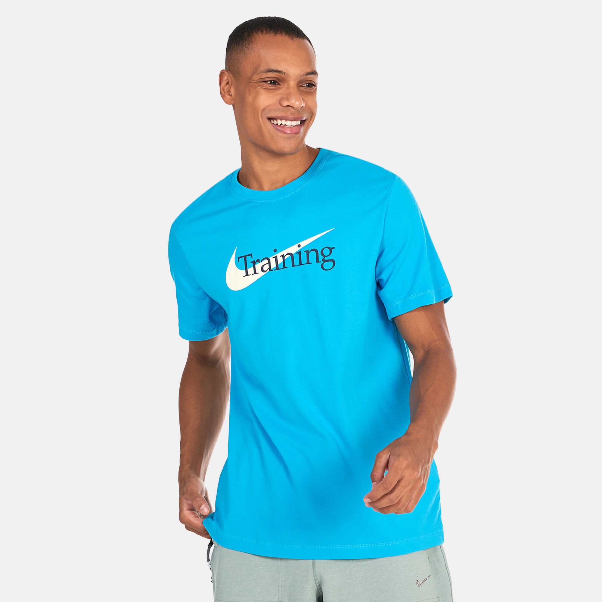 Buy Nike Men s Dri FIT Training T Shirt Blue in KSA SSS