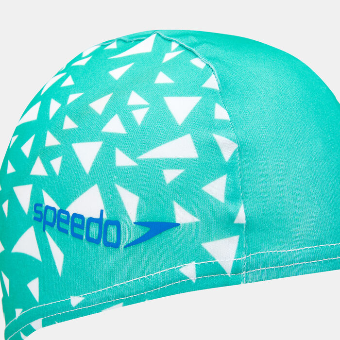 Speedo Kids' Printed Polyester Swimming Cap Green Speedo Kids' Printed Polyester Swimming Cap Green image number 2