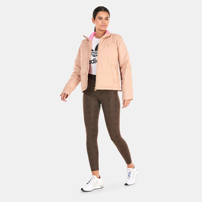 adidas Originals Women's Short Puffer Jacket Beige image number 2