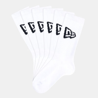 New Era Flag Crew Socks (3 Pack) White