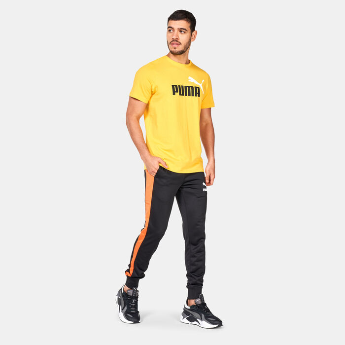 PUMA Men's Essentials+ Colour Logo T-Shirt yellow PUMA Men's Essentials+ Colour Logo T-Shirt yellow image number 2