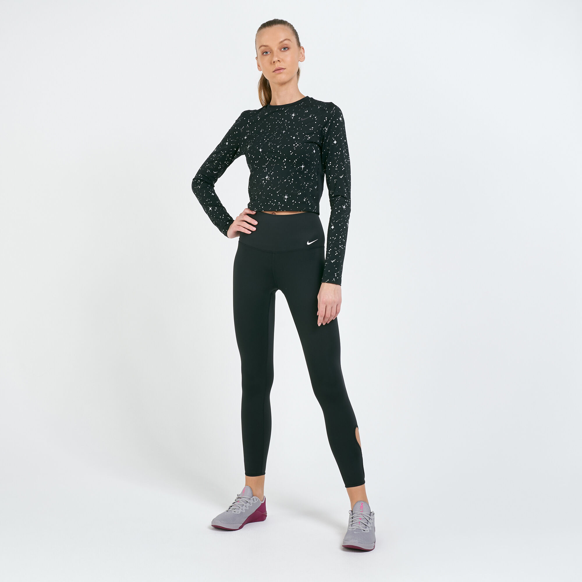 Pro women's warm starry night training tights sales
