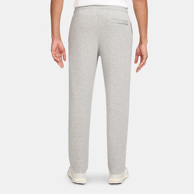 Nike Men's Club French Terry Wide Leg Pants Grey