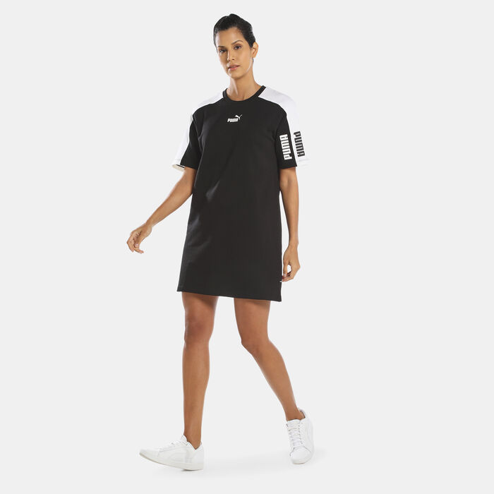 PUMA Women's Power Colorblock Dress Black image number 2