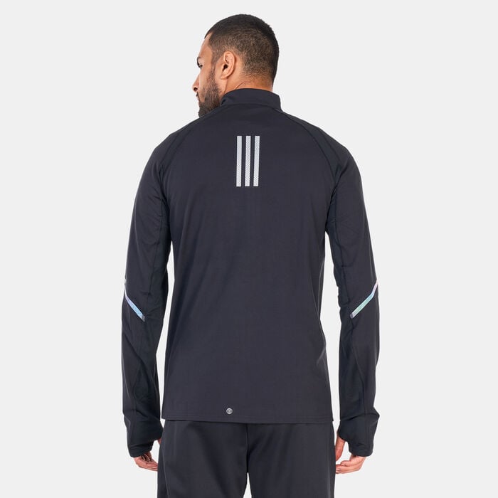 adidas Men's Everydayrun Half-Zip Running Sweatshirt Black adidas Men's Everydayrun Half-Zip Running Sweatshirt Black image number 1