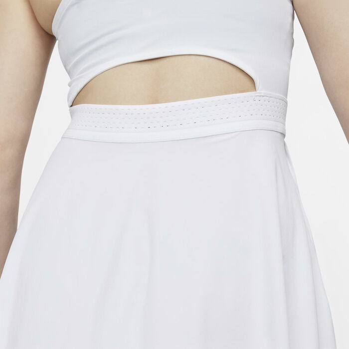 Nike Women's Dri-FIT Advantage Tennis Dress White Nike Women's Dri-FIT Advantage Tennis Dress White image number 4