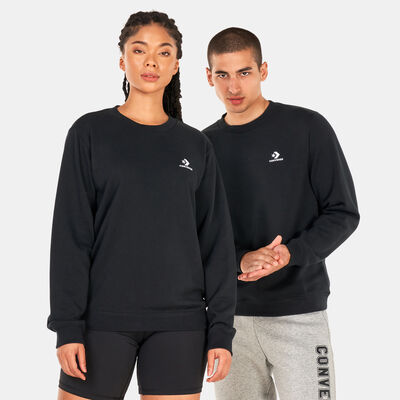 Converse Star Chevron Embroidered Sweatshirt Black