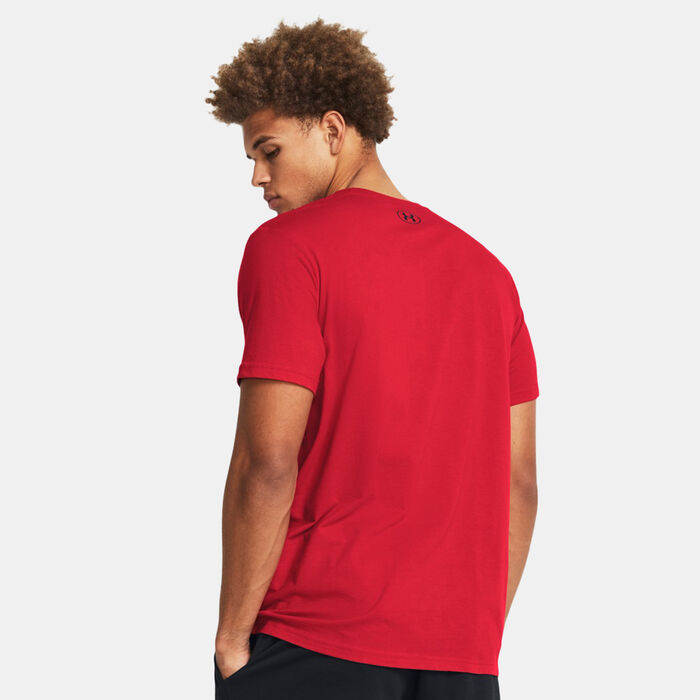 Under Armour Men's Foundation T-Shirt Red image number 1