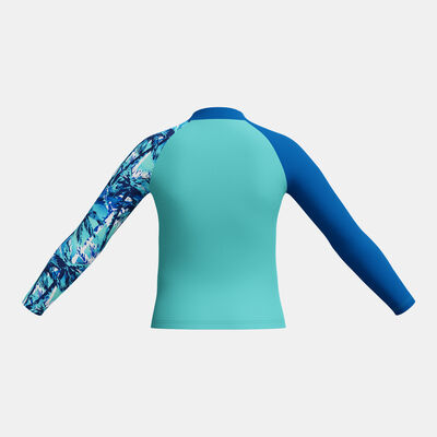 Speedo Kids' Printed Swimming Rashguard Blue