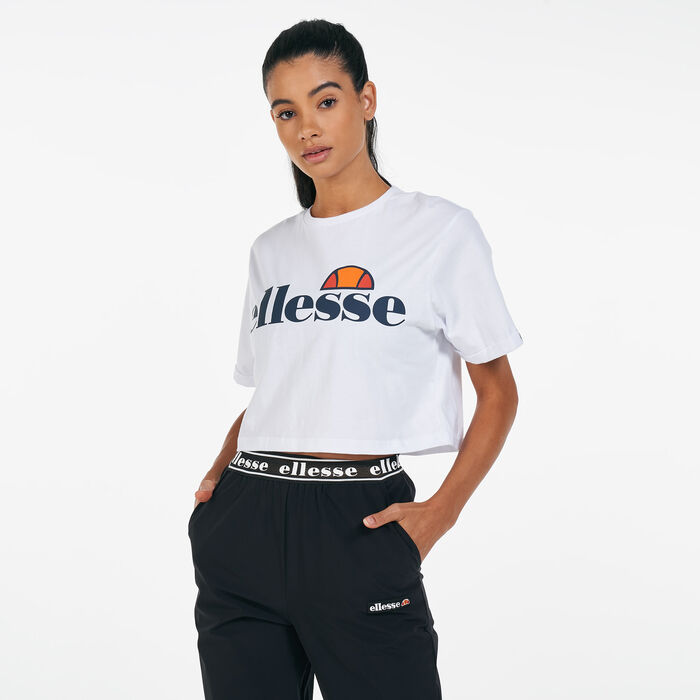 ellesse Women's Alberta Crop Top White image number 0