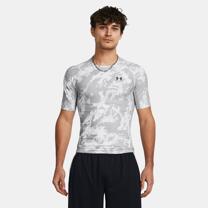 Under Armour Men's HeatGear Iso-Chill Graphic Printed Training T-Shirt Grey image number 0