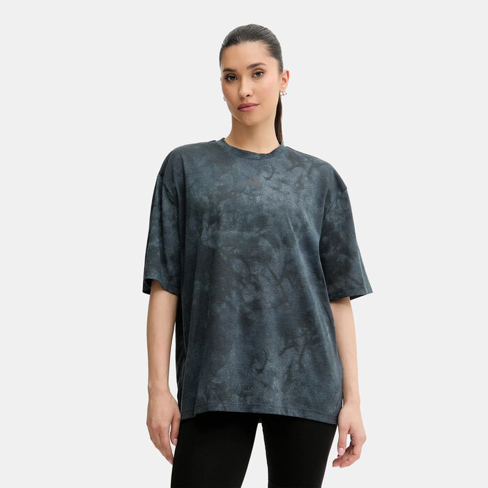 adidas Women's Climacool Training Club 24/7 Graphic T-Shirt Black adidas Women's Climacool Training Club 24/7 Graphic T-Shirt Black image number 0