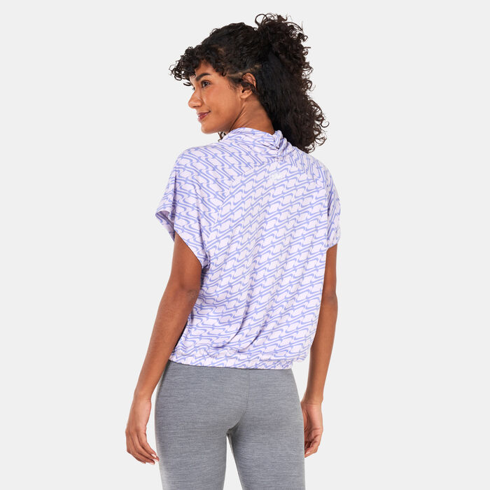 Nike Women's Dri-FIT Icon Clash T-Shirt Purple Nike Women's Dri-FIT Icon Clash T-Shirt Purple image number 1