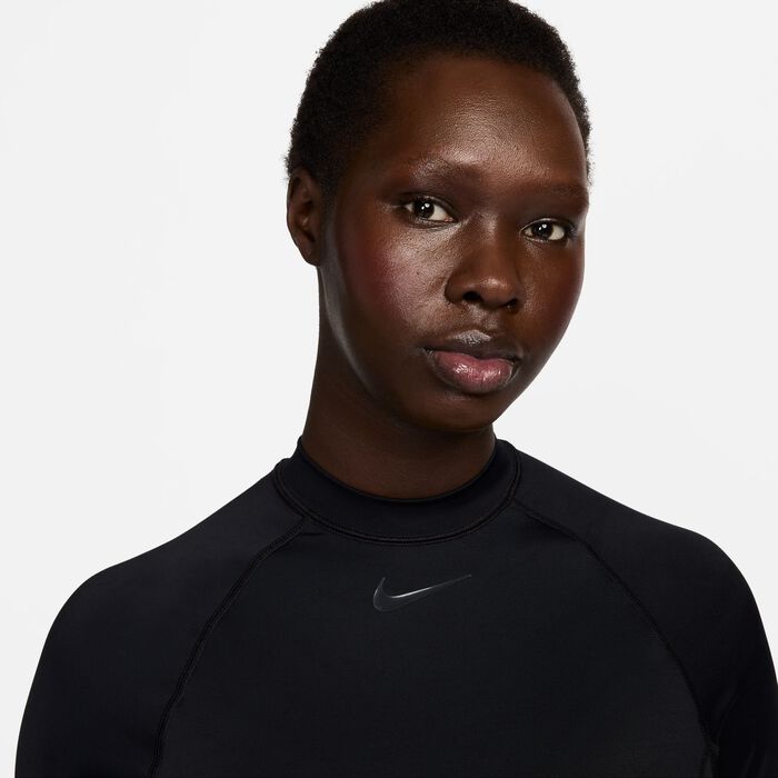Nike Swim Women's Swim Hydralock Fusion Long-Sleeve One-Piece Swimsuit Black Nike Swim Women's Swim Hydralock Fusion Long-Sleeve One-Piece Swimsuit Black image number 1