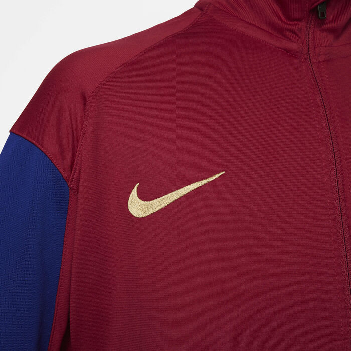 Nike Kids' F.C. Barcelona Strike Dri-FIT Football Tracksuit Maroon image number 4