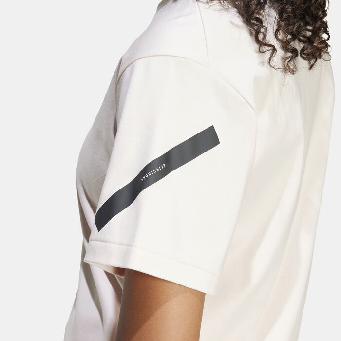 adidas Women's Z.N.E. T-Shirt Pink adidas Women's Z.N.E. T-Shirt Pink image number 4