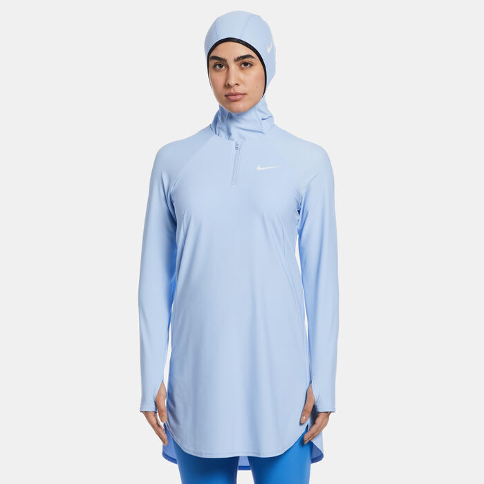 Nike Swim Women's Victory Full-Coverage Solid Swimming Tunic Blue Nike Swim Women's Victory Full-Coverage Solid Swimming Tunic Blue image number 0