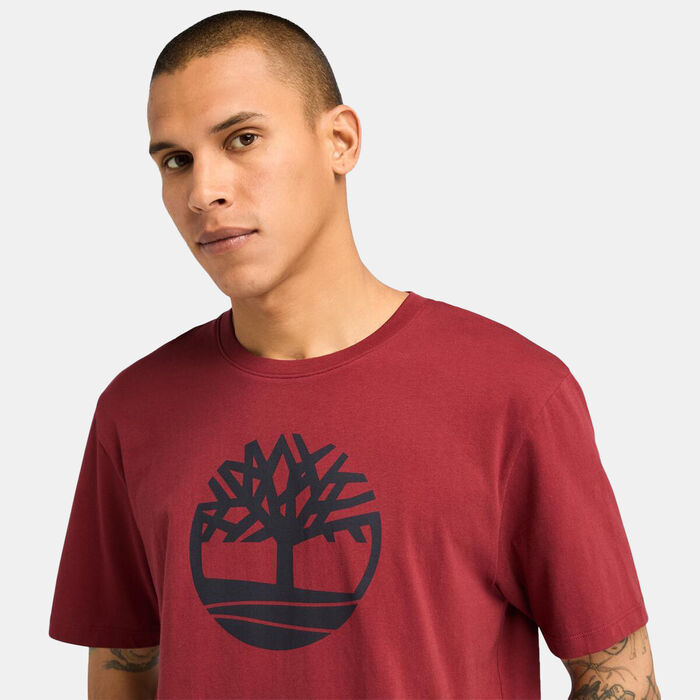 Timberland Men's Kennebec River Tree Logo T-Shirt Red Timberland Men's Kennebec River Tree Logo T-Shirt Red image number 3