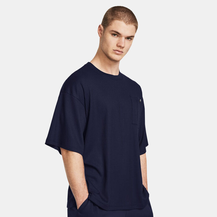 Under Armour Men's Rival Waffle T-Shirt Blue Under Armour Men's Rival Waffle T-Shirt Blue image number 0
