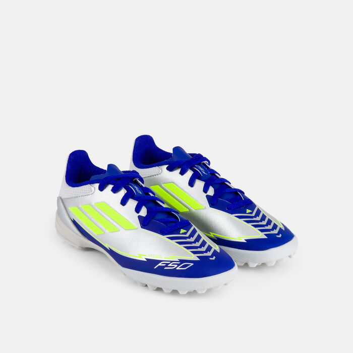adidas Kids' F50 League Messi Turf Ground Football Shoes yellow adidas Kids' F50 League Messi Turf Ground Football Shoes yellow image number 1