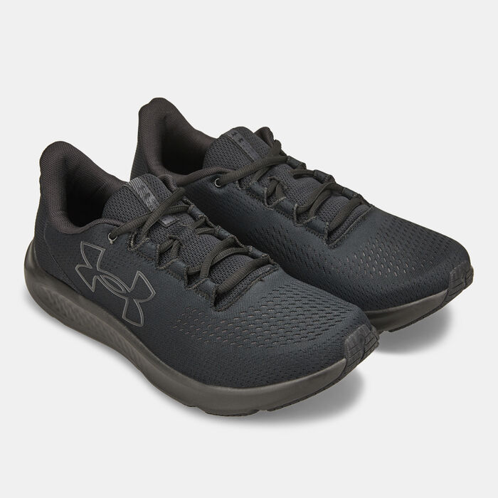 Under Armour Men's Charged Pursuit 3 Big Logo Running Shoes Black Under Armour Men's Charged Pursuit 3 Big Logo Running Shoes Black image number 2