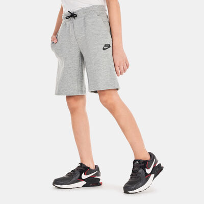 Nike Kids' Tech Fleece Shorts Grey