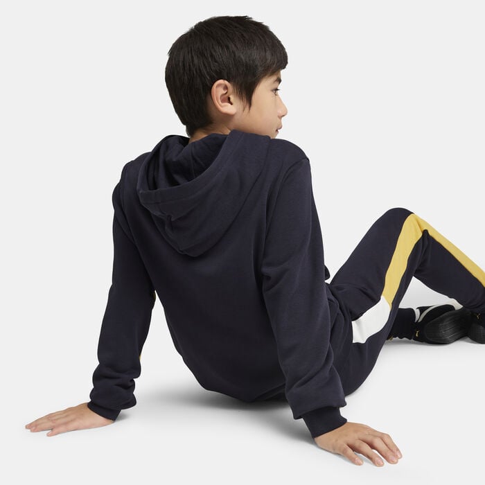 PUMA Kids' Essentials Block Hoodie Blue PUMA Kids' Essentials Block Hoodie Blue image number 1