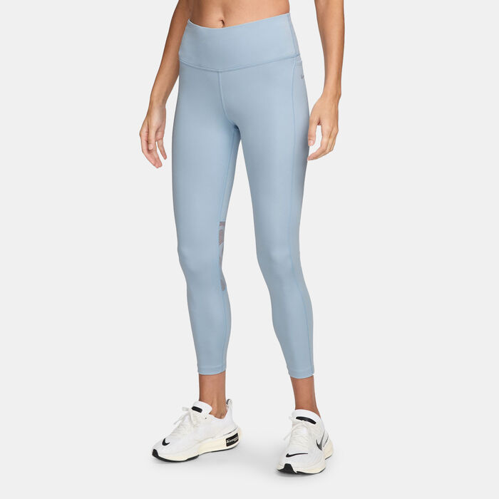 Nike Women's Fast 7/8 Running Leggings Blue Nike Women's Fast 7/8 Running Leggings Blue image number 0
