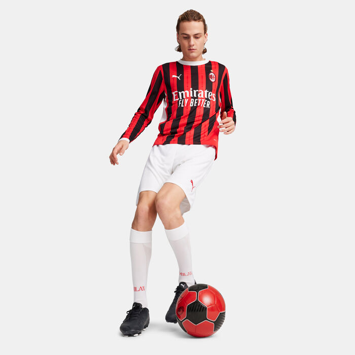 PUMA Men's AC Milan 24/25 Home Replica Football Shorts White PUMA Men's AC Milan 24/25 Home Replica Football Shorts White image number 2