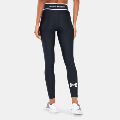 Under Armour Women's HG Armour Branded WB Leggings Black Under Armour Women's HG Armour Branded WB Leggings Black