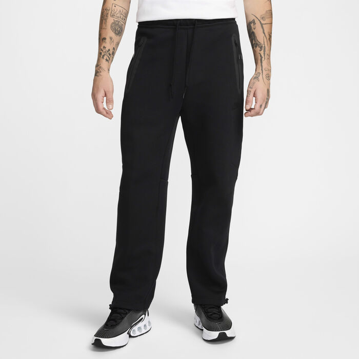 Nike Men's Tech Fleece Open-Hem Trousers Black Nike Men's Tech Fleece Open-Hem Trousers Black image number 0