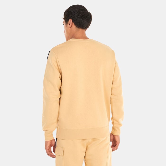 Nike Men's Sportswear Repeat Fleece Sweatshirt Beige Nike Men's Sportswear Repeat Fleece Sweatshirt Beige image number 1