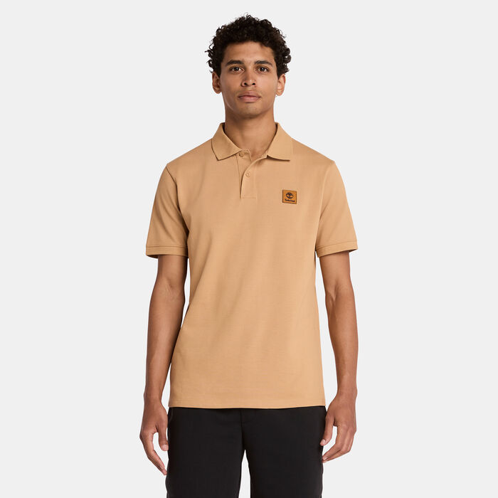 Timberland Men's Woven Badge Polo Shirt yellow image number 0