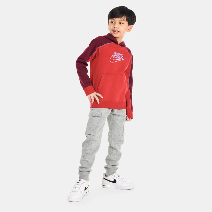 Nike Kids' Sportswear Pullover Hoodie (Older Kids) Red Nike Kids' Sportswear Pullover Hoodie (Older Kids) Red image number 2