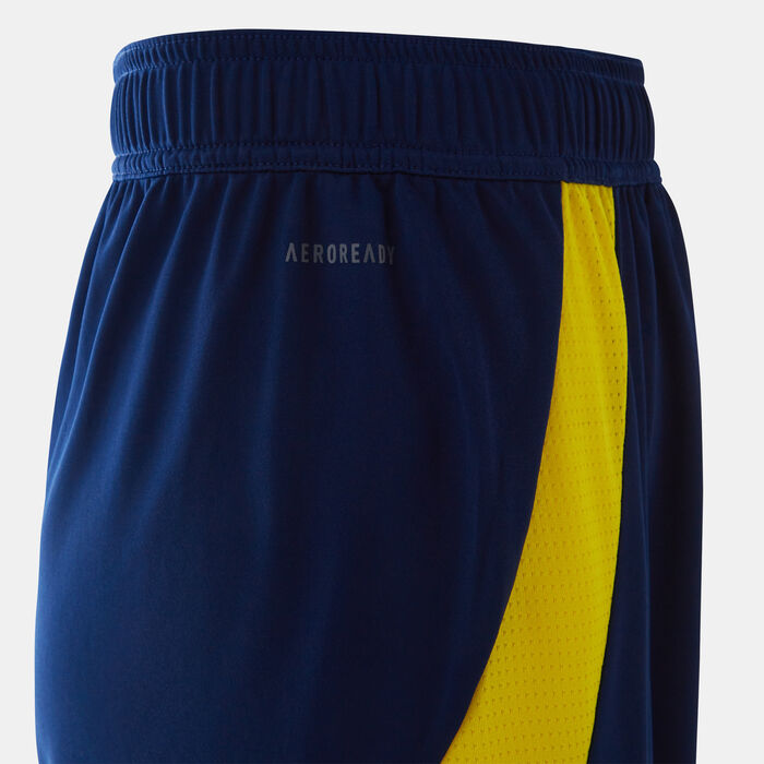 adidas Kids' Al Nassr 24/25 Away Replica Football Shorts Blue adidas Kids' Al Nassr 24/25 Away Replica Football Shorts Blue image number 4