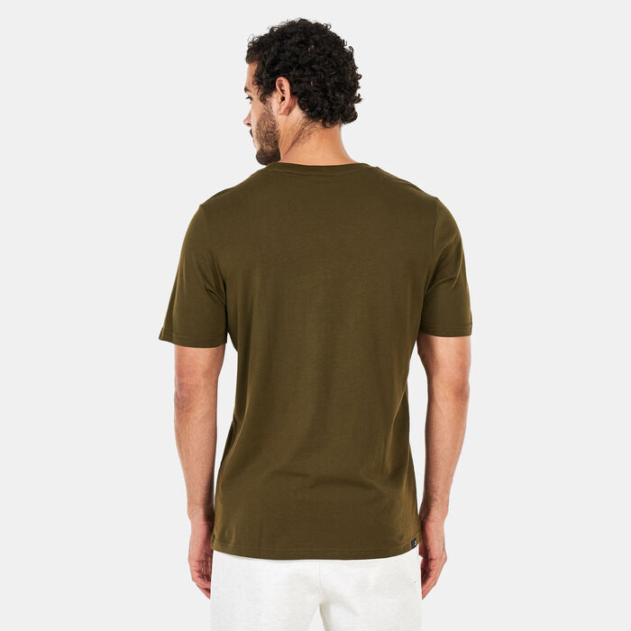 PUMA Men's Classics Logo Metallic T-Shirt Brown PUMA Men's Classics Logo Metallic T-Shirt Brown image number 1