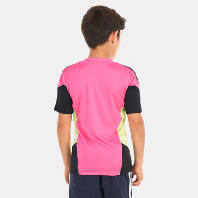 adidas Kids' Juventus Condivo 22 Training Jersey Pink