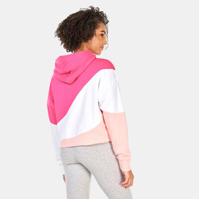 PUMA Women's POWER Cat Pullover Hoodie Pink