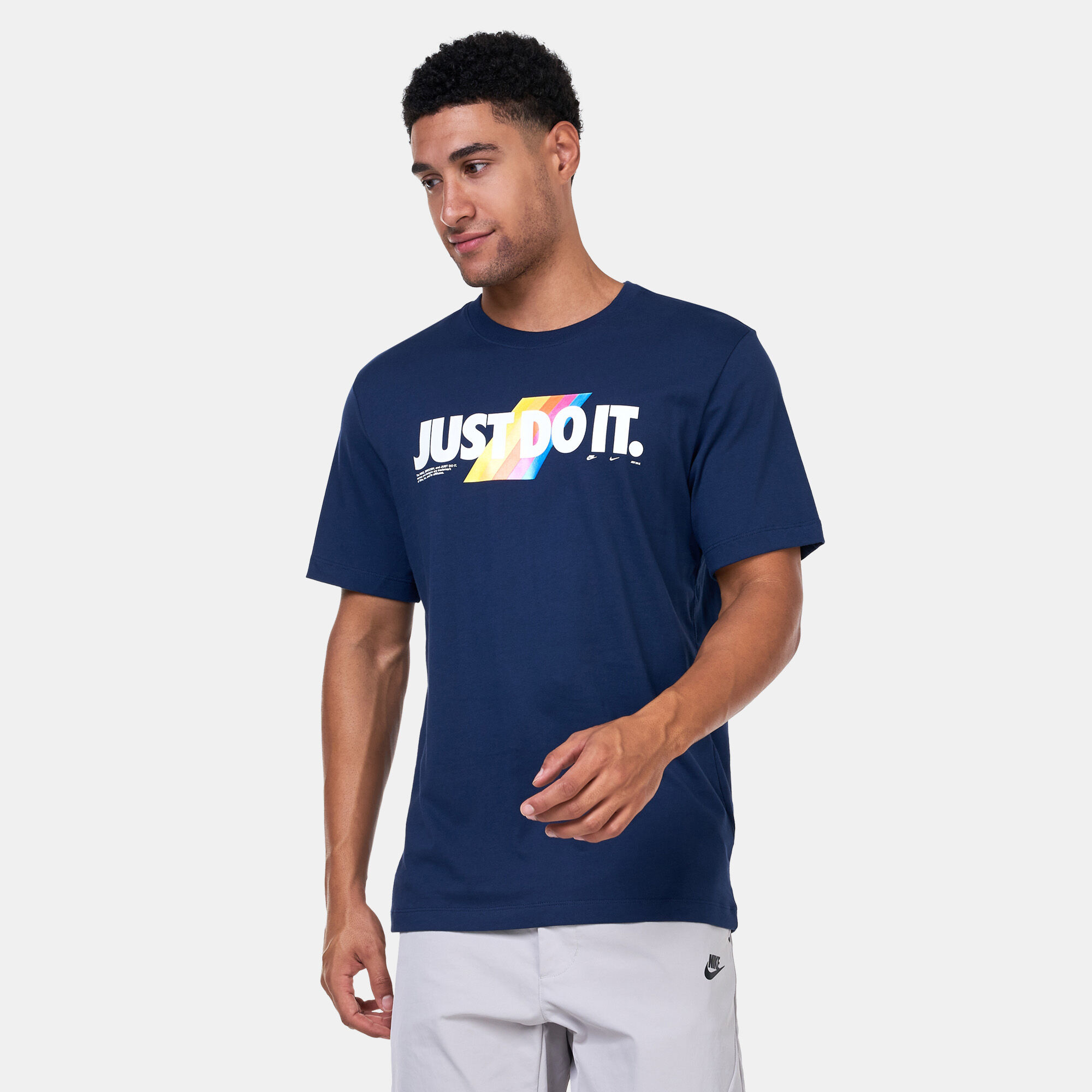 Nike just do it t shirt blue deals