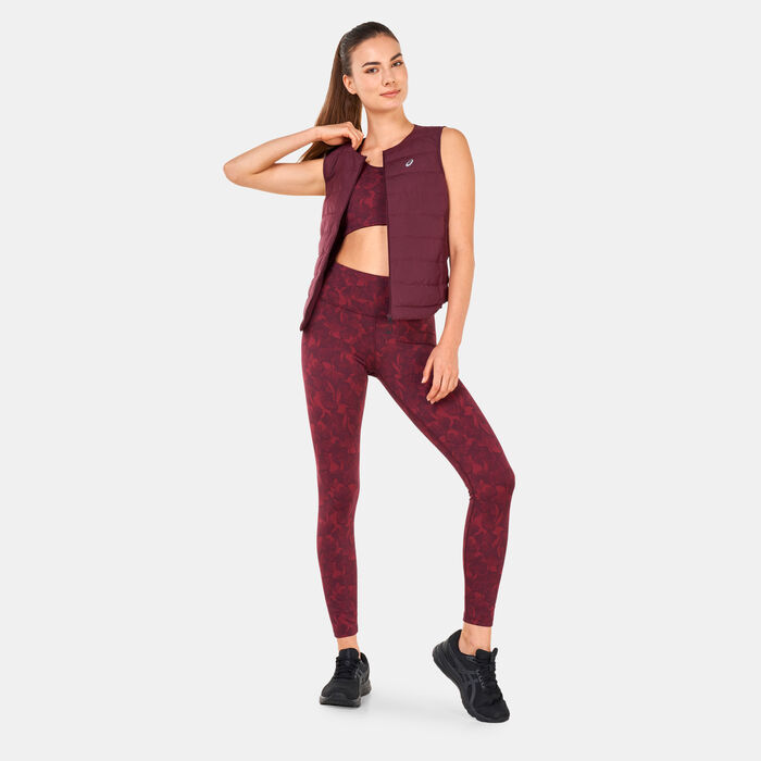 ASICS Women's Runkoyo Padded Vest Red ASICS Women's Runkoyo Padded Vest Red image number 2