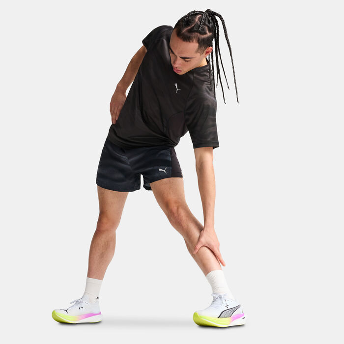 PUMA Men's VELOCITY Allover Print Running T-Shirt Black image number 2