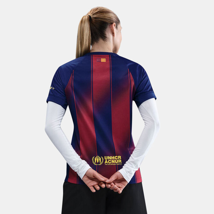 Nike Women's FC Barcelona 2025/26 Home Replica Football Jersey Blue Nike Women's FC Barcelona 2025/26 Home Replica Football Jersey Blue image number 1