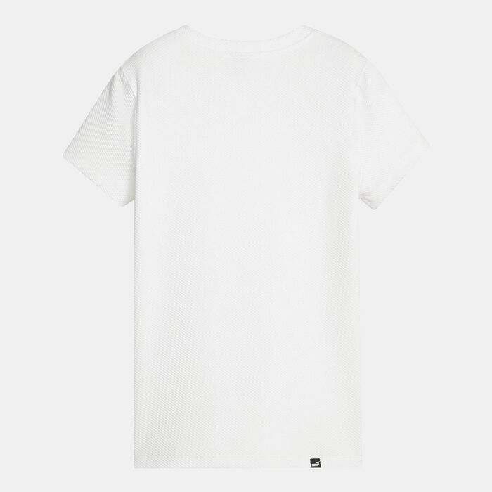PUMA Women's HER Structured T-Shirt White PUMA Women's HER Structured T-Shirt White image number 1