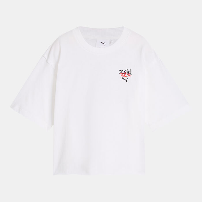PUMA Women's x X-GIRL T-Shirt White PUMA Women's x X-GIRL T-Shirt White image number 0