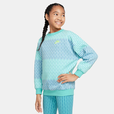 Nike Kids' Sportswear Club Fleece Sweatshirt (Older Kids) Blue Nike Kids' Sportswear Club Fleece Sweatshirt (Older Kids) Blue
