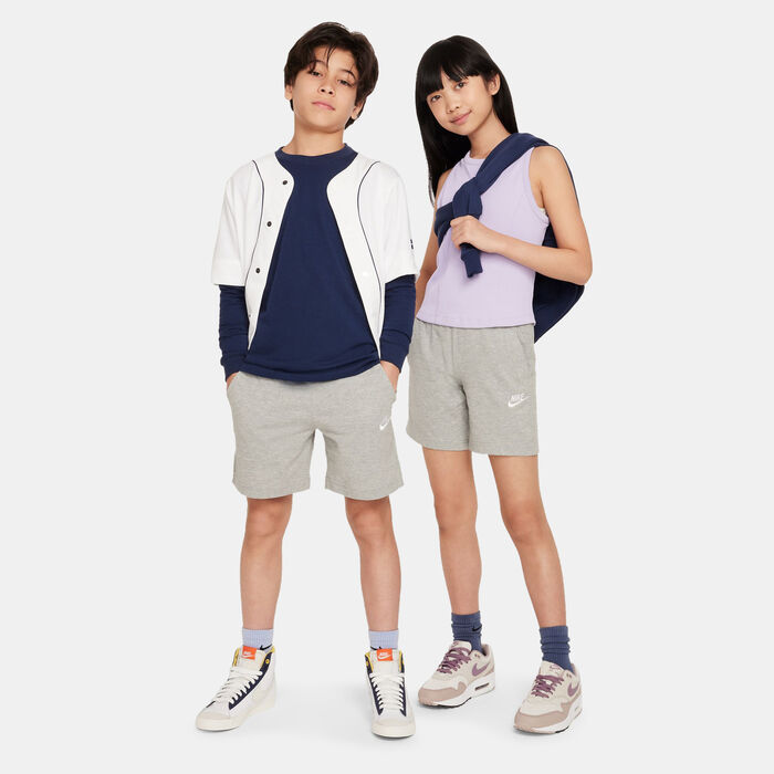Nike Kids' Sportswear Club Knit Shorts (Older Kids) Grey Nike Kids' Sportswear Club Knit Shorts (Older Kids) Grey image number 2