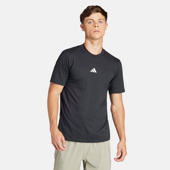 adidas Men's Logo Training T-Shirt Black adidas Men's Logo Training T-Shirt Black image number 0