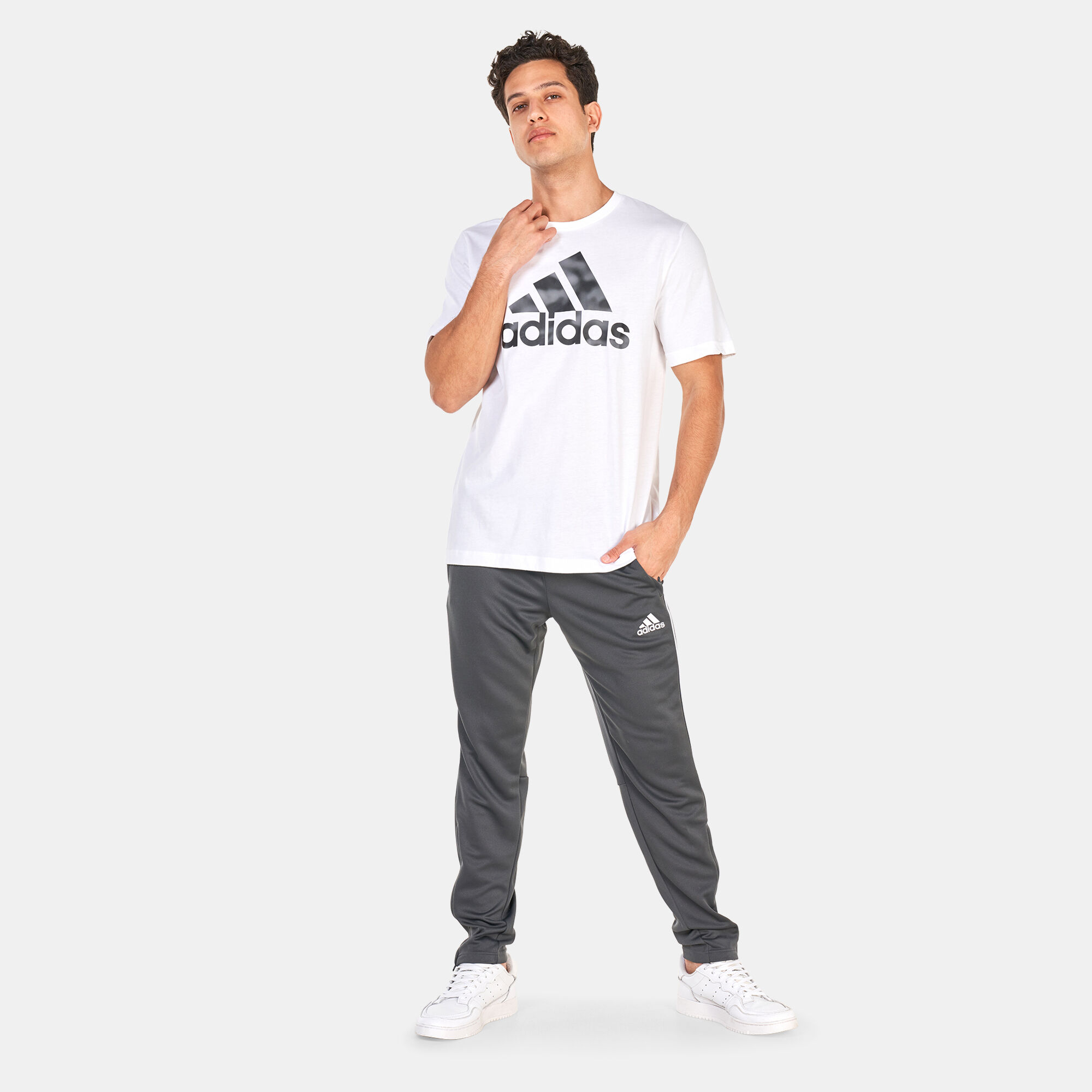 Buy adidas Men s AEROREADY Sereno 3 Stripes Joggers Grey in KSA SSS