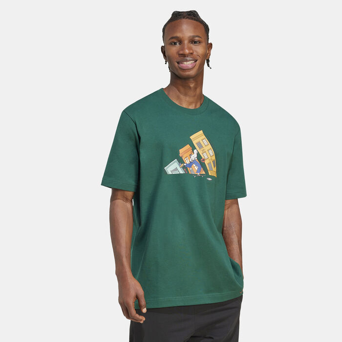 adidas Men's Doodle Hunt Graphic T-Shirt Green adidas Men's Doodle Hunt Graphic T-Shirt Green image number 2